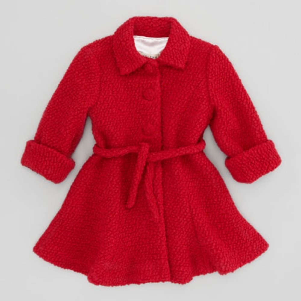 Boucle-knit Neiman Marcus girls Helena coat